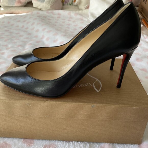 Christian Louboutin size 40.5 women's black pumps red bottom with box - Picture 5 of 11